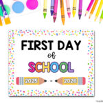 First Day Of School Signs Free Printable   Teaching Mama For Free Printable First Day Of School Signs