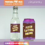 Fizzy Lifting Drink Etiketten Für Wasserflaschen & Getränkedosen In Fizzy Lifting Drink Printable Label