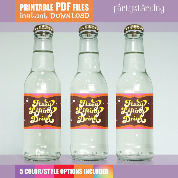 Fizzy Lifting Drink Printable Label