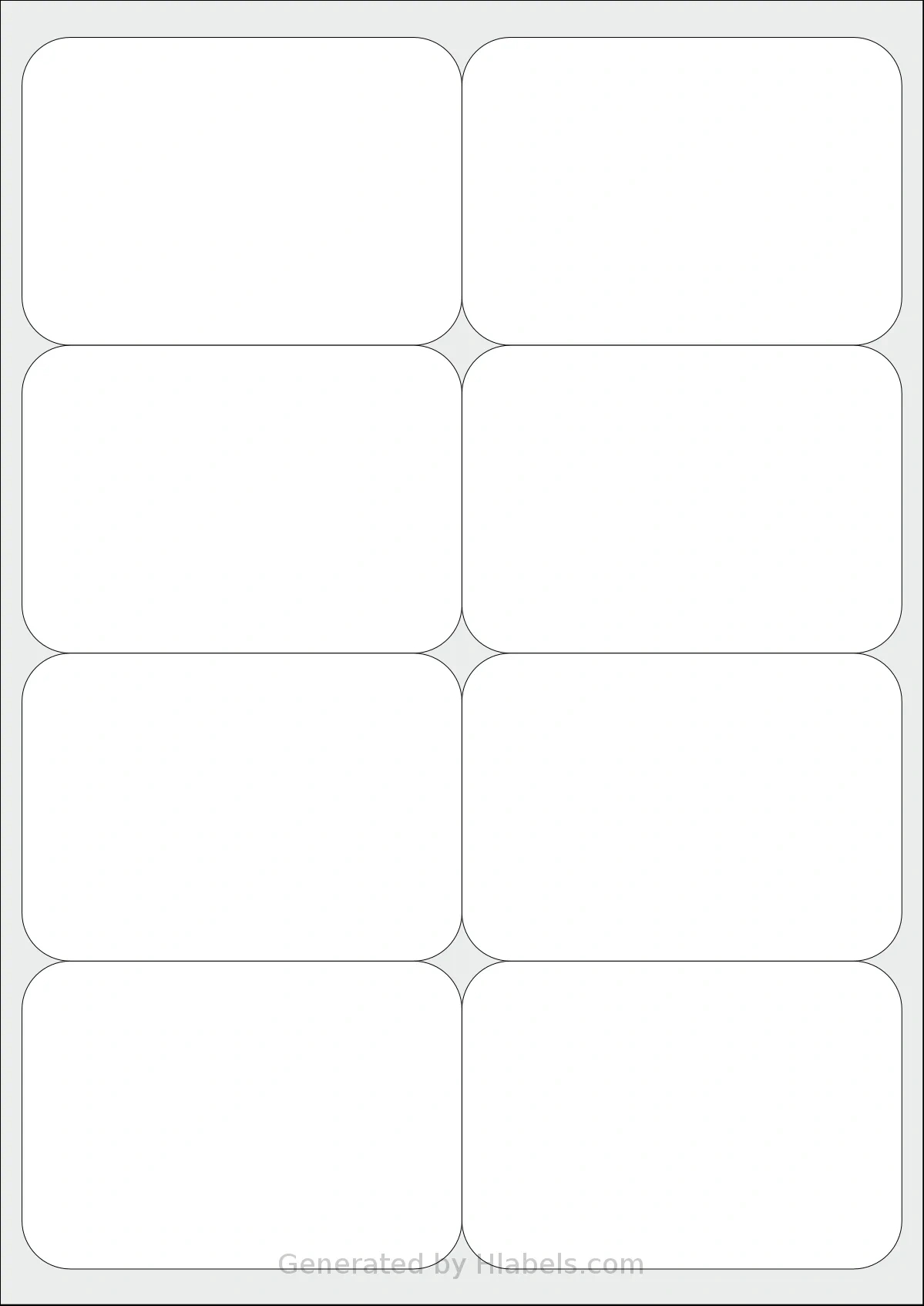 Flexilabels® Fz8 Label Template | Print Online Instantly in Printable Label Template 8 Per Sheet