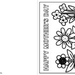 Flowers Mother'S Day Card Free Pdf Download   Ezpzlearn Intended For Free Printable Happy Mothers Day Coloring Pages