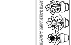 Flowers Mother'S Day Card Free Pdf Download - Ezpzlearn intended for Free Printable Happy Mothers Day Coloring Pages