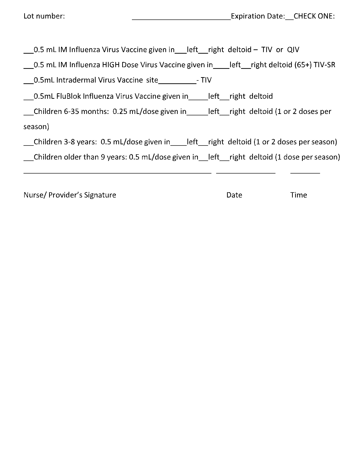 Flu Shot (Influenza) Vaccine Consent Form Template | Cocosign with Free Printable Flu Vaccine Consent Form