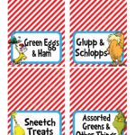 Food Labels With Free Printable Dr Seuss Food Labels
