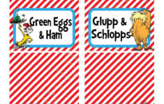 Food Labels with Free Printable Dr Seuss Food Labels