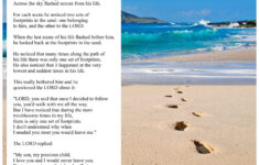 Footprints In The Sand Poem Printable for Free Printable Footprints In The Sand Poem