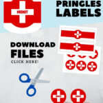 Fortnite Birthday Party 1.3Oz Med Kit Labels For Pringles Cans Pertaining To Printable Free Fortnite Medkit Label