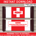 Fortnite Hershey Candy Bar Wrappers Template   Medkit In Printable Free Fortnite Medkit Label
