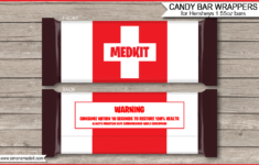 Fortnite Hershey Candy Bar Wrappers Template - Medkit in Printable Free Fortnite Medkit Label
