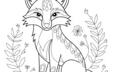 Fox Coloring Pages - Free Printables | Skip To My Lou for Free Printable Fox Coloring Pages