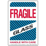 Fragile, Glass Label, Paper, 4" X 6"   Warehouse Labels For Fragile 4x6 Printable Label