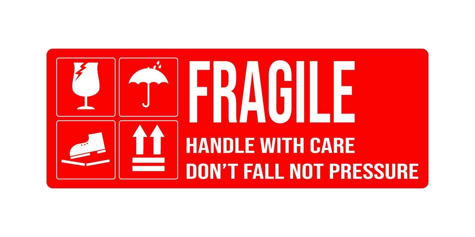 Fragile Printable Label - Printable Party Favors with Fragile Shipping Label Printable