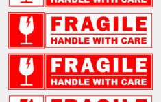 Fragile Sticker Printable - Printable Party Favors for Fragile Printable Label