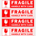 Fragile Sticker Printable   Printable Party Favors Regarding Free Printable Fragile Labels
