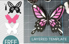 Free 3D Butterfly Svg, Png, Dxf, Eps | Creative Vector Studio throughout Free Printable 3D Butterfly Template