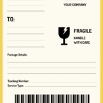Free 4X6 Shipping Label Template To Edit Online Intended For Printable Shipping Labels Free