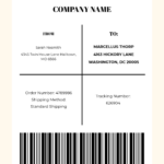 Free 4X6 Shipping Label Template To Edit Online With Regard To Free Printable Barcode Label Generator