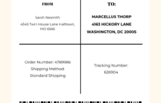 Free 4X6 Shipping Label Template To Edit Online with regard to Free Printable Barcode Label Generator