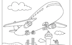 Free Airplane Coloring Pages For Download (Printable Pdf) in Free Printable Airplane Coloring Pages