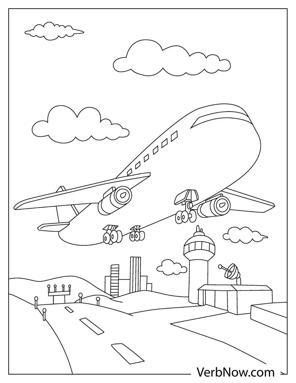 Free Airplane Coloring Pages For Download (Printable Pdf) in Free Printable Airplane Coloring Pages
