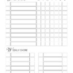 Free And Customizable Chore Templates Inside Free Printable Chore Charts For Adults
