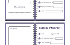 Free And Customizable Passport Templates inside Free Printable Template For Mini Passport Book