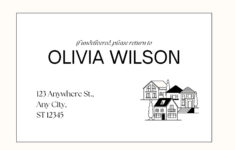 Free And Printable Custom Address Label Templates | Canva intended for Return Address Label Templates Free Printable