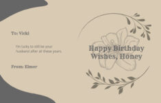 Free Birthday Card For Wife Templates, Editable And Printable regarding Free Printable Birthday Cards For Wife