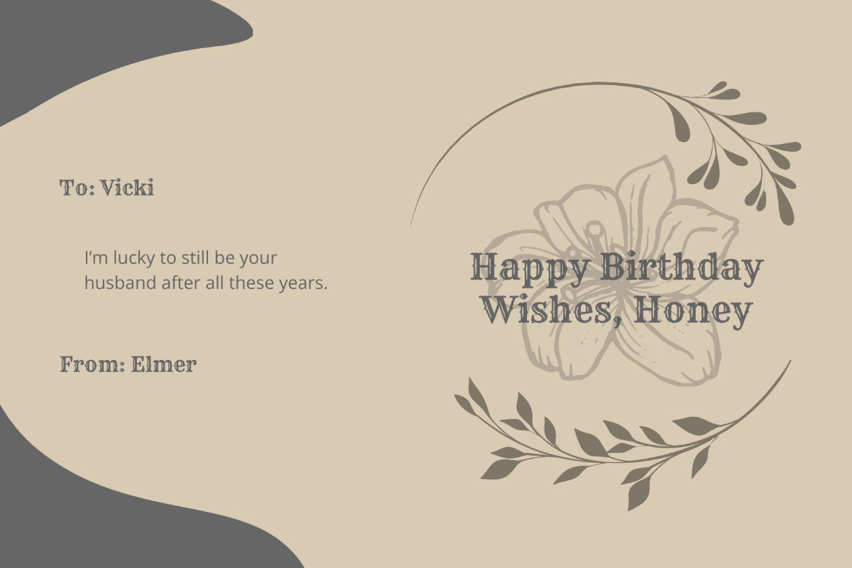 Free Birthday Card For Wife Templates, Editable And Printable regarding Free Printable Birthday Cards For Wife