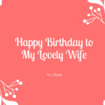 Free Birthday Card For Wife Templates, Editable And Printable Within Free Printable Birthday Cards For Wife