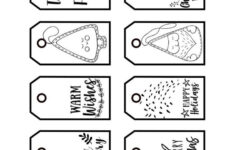 Free Black &amp; White Christmas Gift Tags + A Download For You intended for Free Printable Christmas Tags Black And White