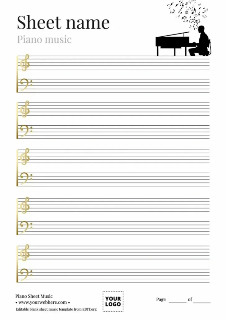 Free Printable Blank Music Sheets