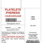 Free Blood Bank Component Labels With Printable Blood Bag Label Template