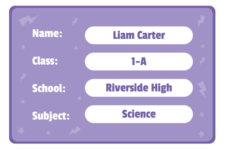 Label For Notebook Printable