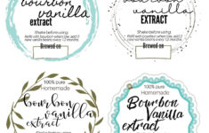Free Bourbon Vanilla Printable Labels within Free Printable Vanilla Extract Labels