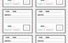 Free Box And Tags Templates U2014 Crafthubs - Moving Box Labels for Printable Label For Box