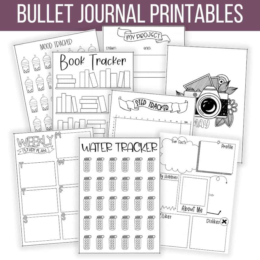 Free Bullet Journal Printables | Masha Plans with Free Printable Journal Pages For Adults