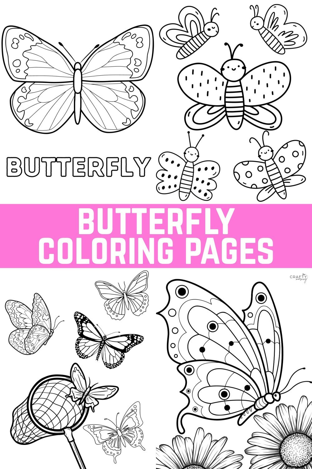 Free Butterfly Coloring Pages To Print - Crafty Morning intended for Free Printable Butterfly Pictures to Print