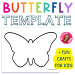 Free Butterfly Template For Preschool   Preschool Mom Pertaining To Free Printable Large Butterfly Template