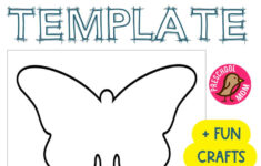 Free Butterfly Template For Preschool - Preschool Mom pertaining to Free Printable Large Butterfly Template