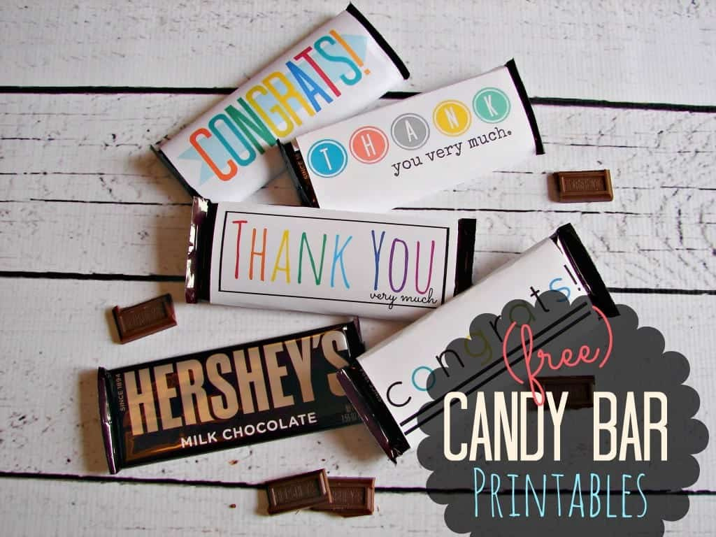 Free Candy Bar Wrapper Thank You (And Congrats) Printables! - A pertaining to Free Printable Candy Bar Wrappers