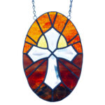 Free Cross Bevel Panel Pattern | Window Delphi Glass Intended For Free Printable Stained Glass Cross Patterns