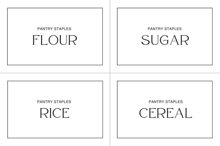 Food Labels For Party Printable
