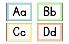 Free Customizable Alphabet Flashcard Templates | Canva intended for Free Printable Letters of The Alphabet Upper and Lower Case