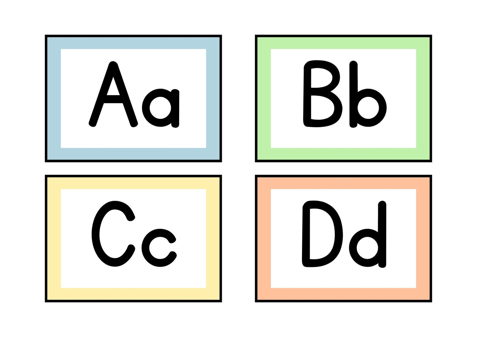 Free Customizable Alphabet Flashcard Templates | Canva intended for Free Printable Letters of The Alphabet Upper and Lower Case