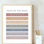 Free Days Of The Week Poster And More Educational Printables   For In Free Printable Days Of The Week Poster