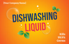 Free Dishwashing Liquid Label Template To Edit Online regarding Printable Label For Dishwashing Liquid