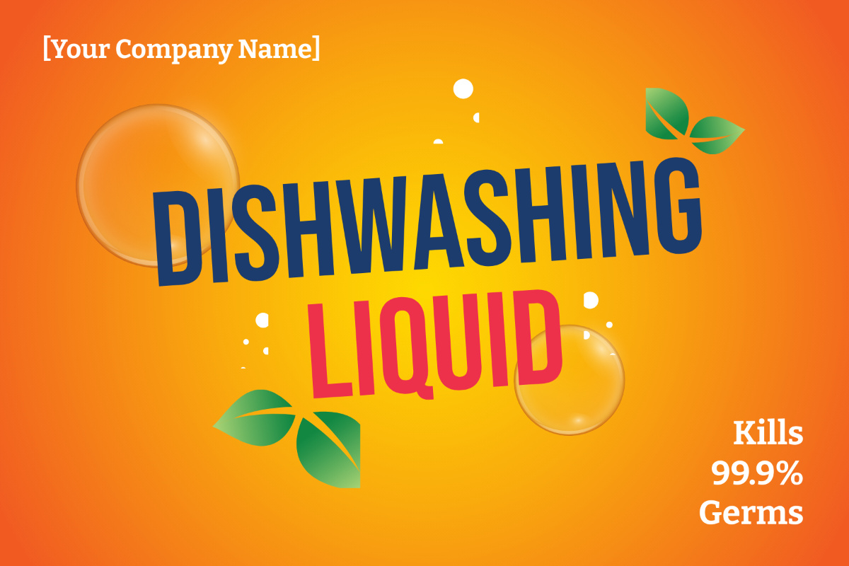 Free Dishwashing Liquid Label Template To Edit Online regarding Printable Label For Dishwashing Liquid