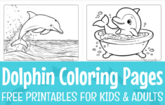 Free Dolphin Coloring Pages For Kids &amp; Adults (Pdf Printables) within Free Printable Coloring Pages Dolphins