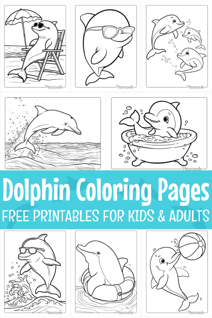 Free Printable Coloring Pages Dolphins